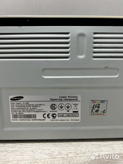 Лазерный принтер samsung ml-1860