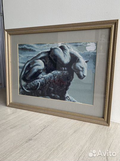 Картина вышитая крестом, крестиком