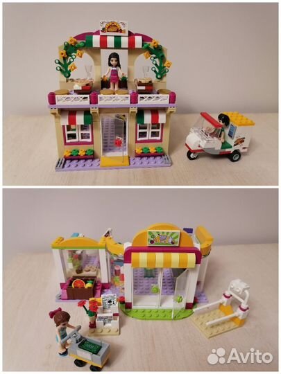 Lego friends 41118 Супермаркет 41311 Пиццерия