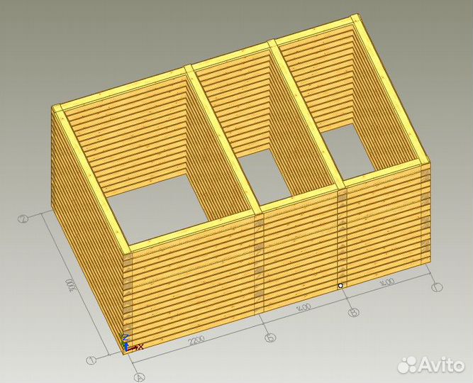 Эконом-срубы из бруса