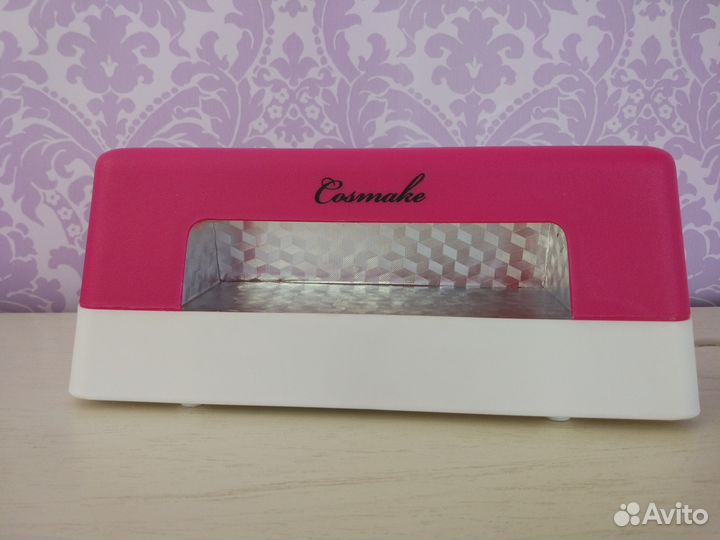 Лампа уф 9 ватт для геля розовая (UV-01)