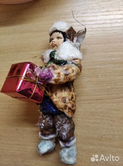 Ватная игрушка ручной работы