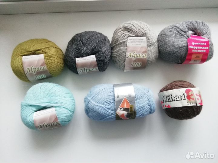 Нитки для вязания пряжа альпака Перу