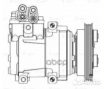 Компрессор кондиционера lcac0814 luzar