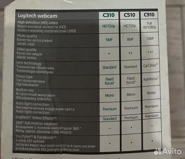 Веб-камера Logitech