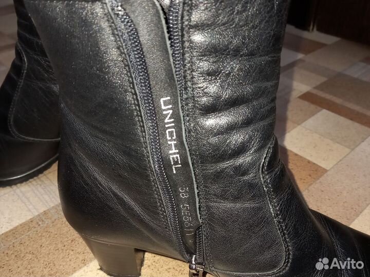 Полусапожки женские 38 размера натуральная кожа