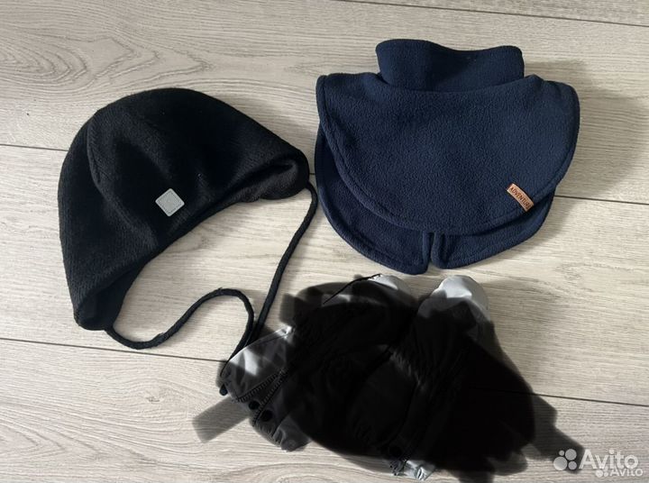 Шапка зимняя reima 50 +манишка