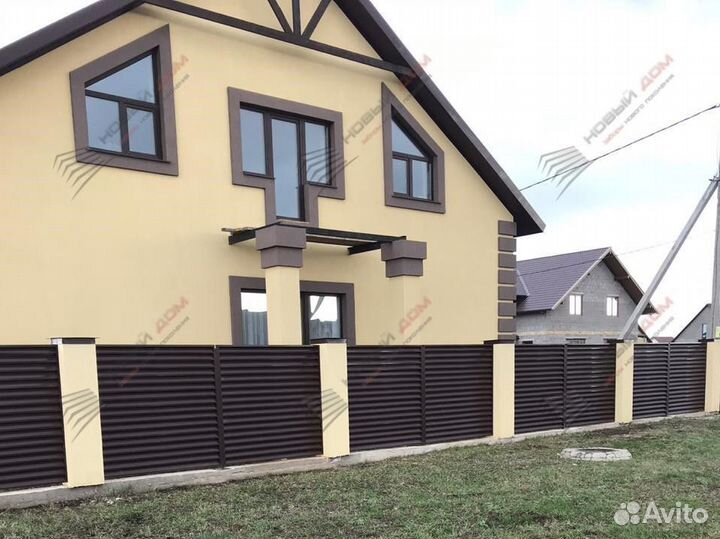 Забор жалюзи металлический