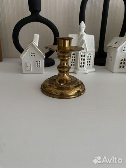 Подсвечник латунь