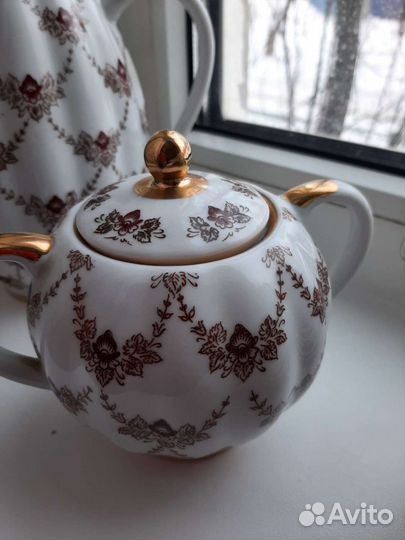 Чайный кофейный сервиз фарфор СССР