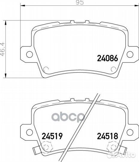 Колодки тормозные дисковые зад NP8039 nissh