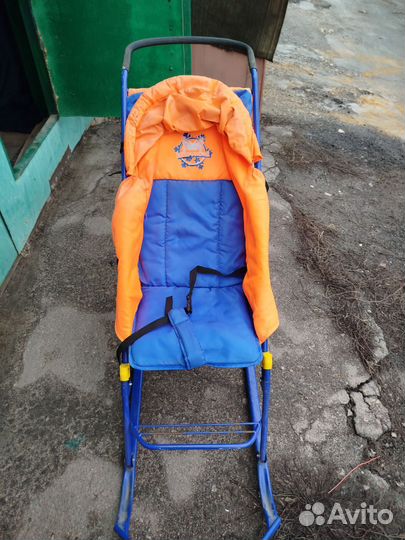 Детские санки коляска бу