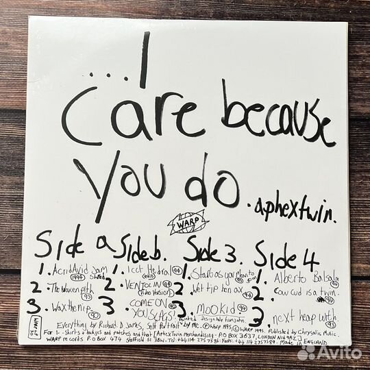 Aphex Twin - I Care Because You Do LP