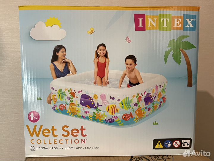 Детский надувной бассейн intex Аквариум 57471