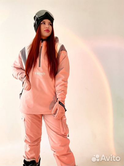 Анорак женский сноубордический розовый
