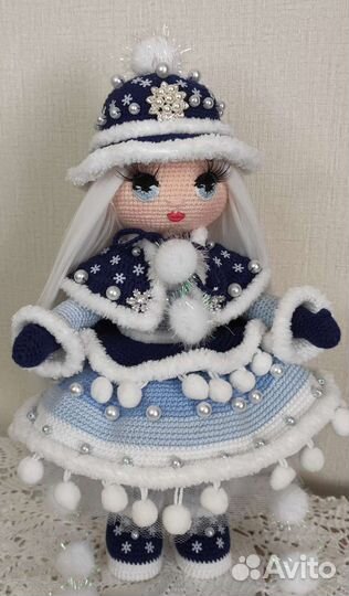 Кукла ручной работы Снегурочка