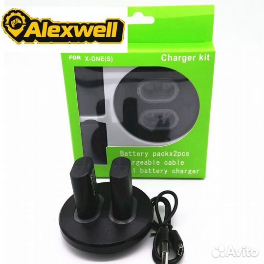 2 Аккумулятора для Xbox one Series 3в1+зарядное