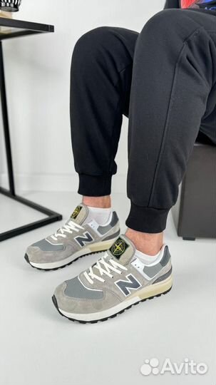 Кроссовки New Balance Stone Island Черные, 37-45