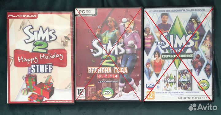 Компьютерные игры диски для пк Sims 2, Sims 3