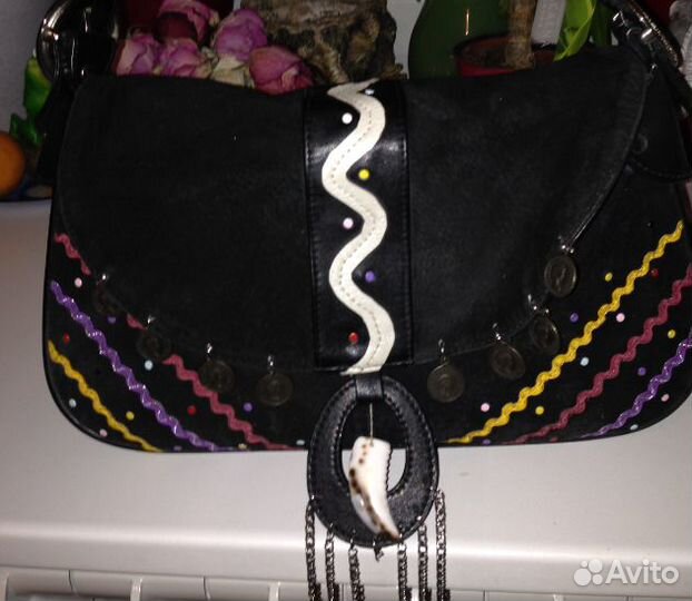 Сумка нат. замша