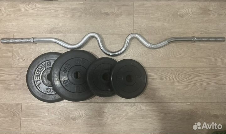 Штанга гриф блины barbell