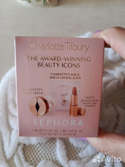 Помада и крем-набор новый