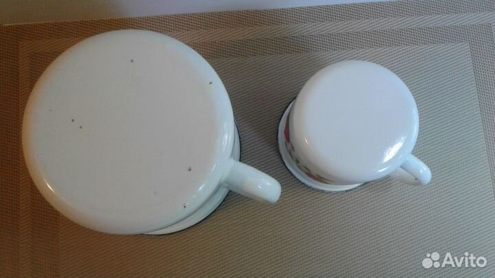 Посуда эмалированная - кружки, миски