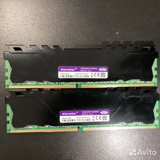 Оперативная память atermiter ddr4 3200MHz, 16gb x2