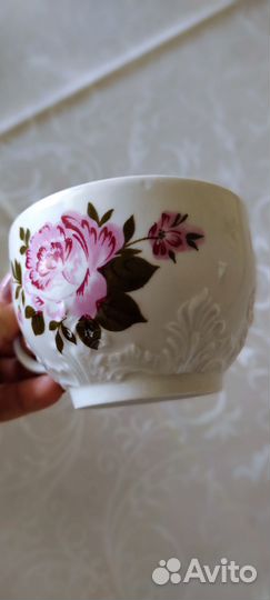 Чайный кофейный сервиз 6 персон. Чайник, сахарница