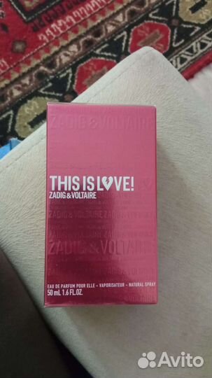 Парфюмерная вода This is Love Zadig & Voltaire