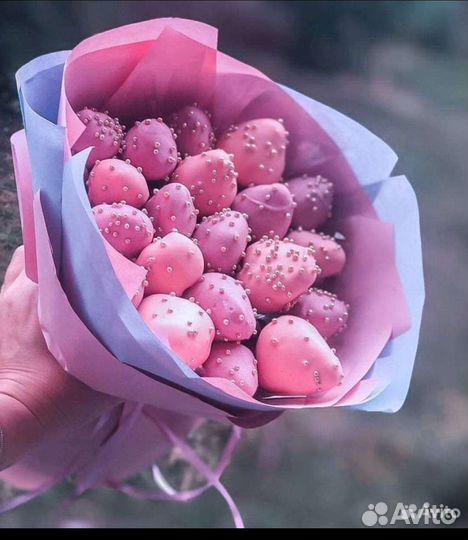 Букеты из клубники в шоколаде