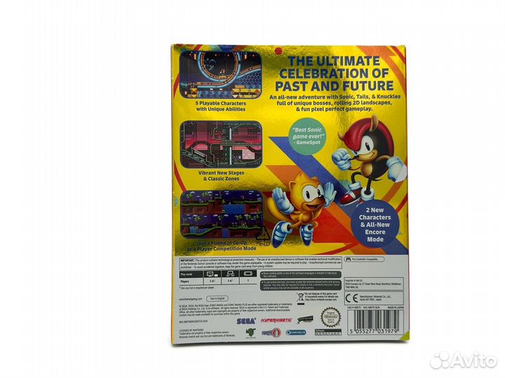 Sonic Mania Plus Includes Artbook Английска Новый