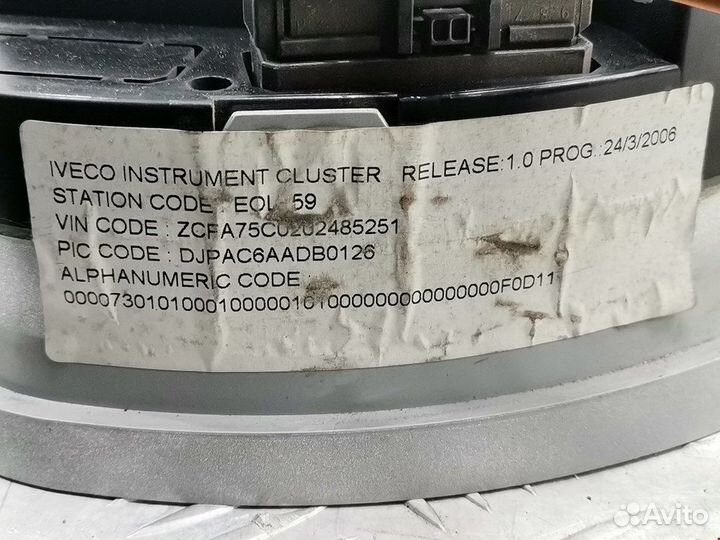 Панель приборная (щиток приборов), Iveco EuroCargo