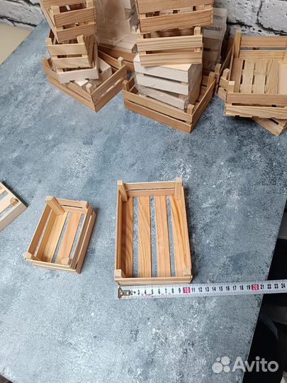 Деревянные ящики упаковка для мыла, десертов, ягод