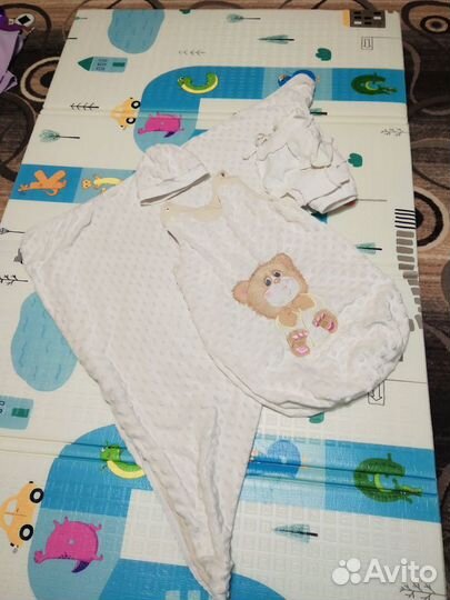 Плюшевый конверт на выписку