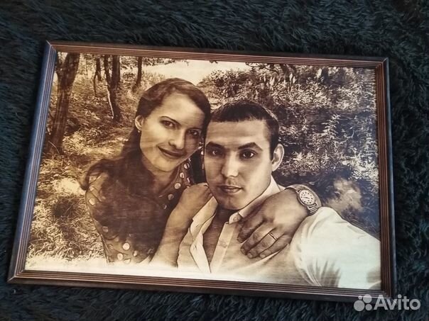 Выжигание портретов в Кологриве