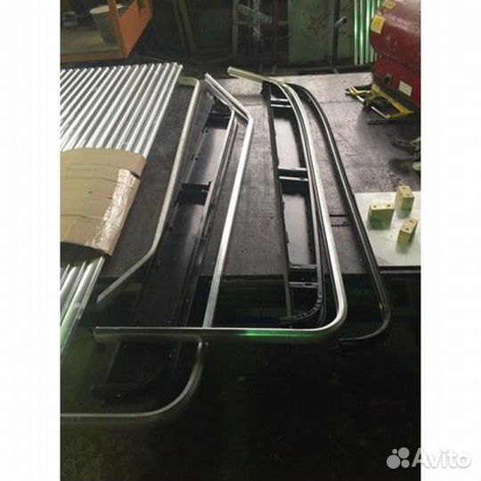 Алюминиевый молдинг порога Land Rover Discovery 3