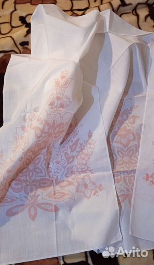 Отрез хлопок/лён ткань скатёрная СССР, фартук