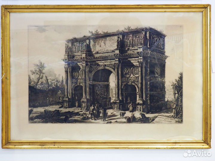 Гравюра Д. Б. Пиранези «Триумфальная Арка». В раме