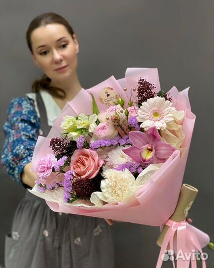 Цветы для девушка, подарок доставка