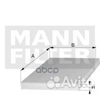 Фильтр салонный, угольный mann-filter CUK 31 00