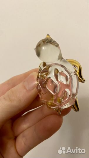 Стеклянные фигурки Черепашка