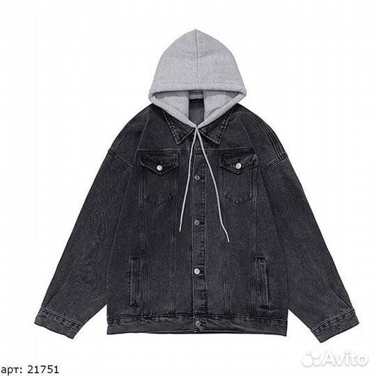 Джинсовая куртка Серая