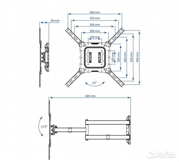 TV кронштейн Kromax