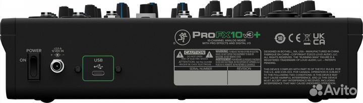 Mackie ProFX10v3+ микшерный пульт с Bluetooth