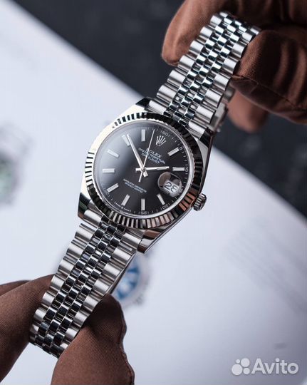 Часы rolex datejust 41mm черные