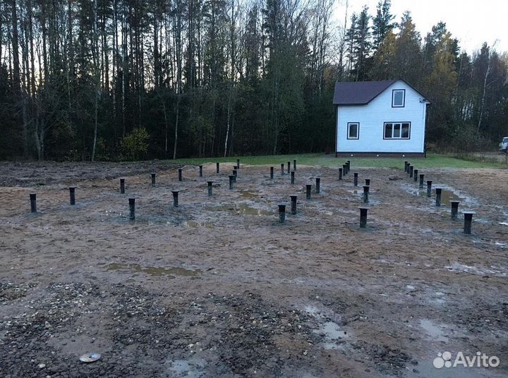 Винтовые сваи, доставка, монтаж