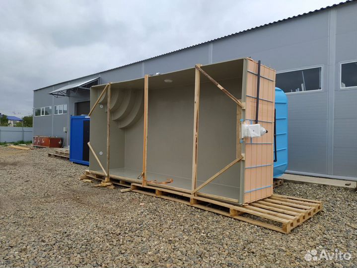 Бассейн 5x3 м с прочной чашей