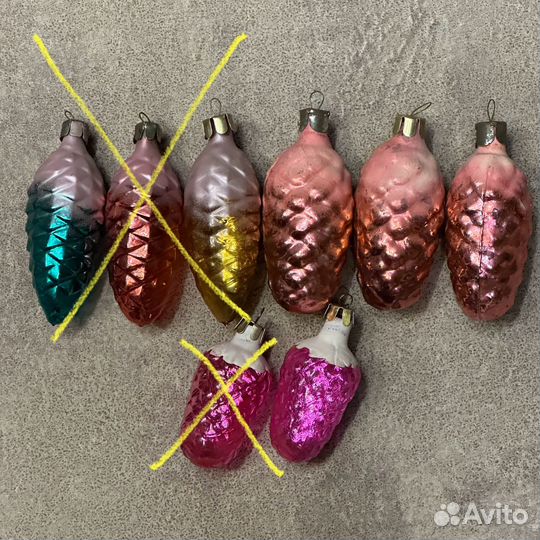 Коллекционные елочные игрушки стекло