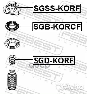 Отбойник пер. аморт. ssang yong NEW actyon (KOR